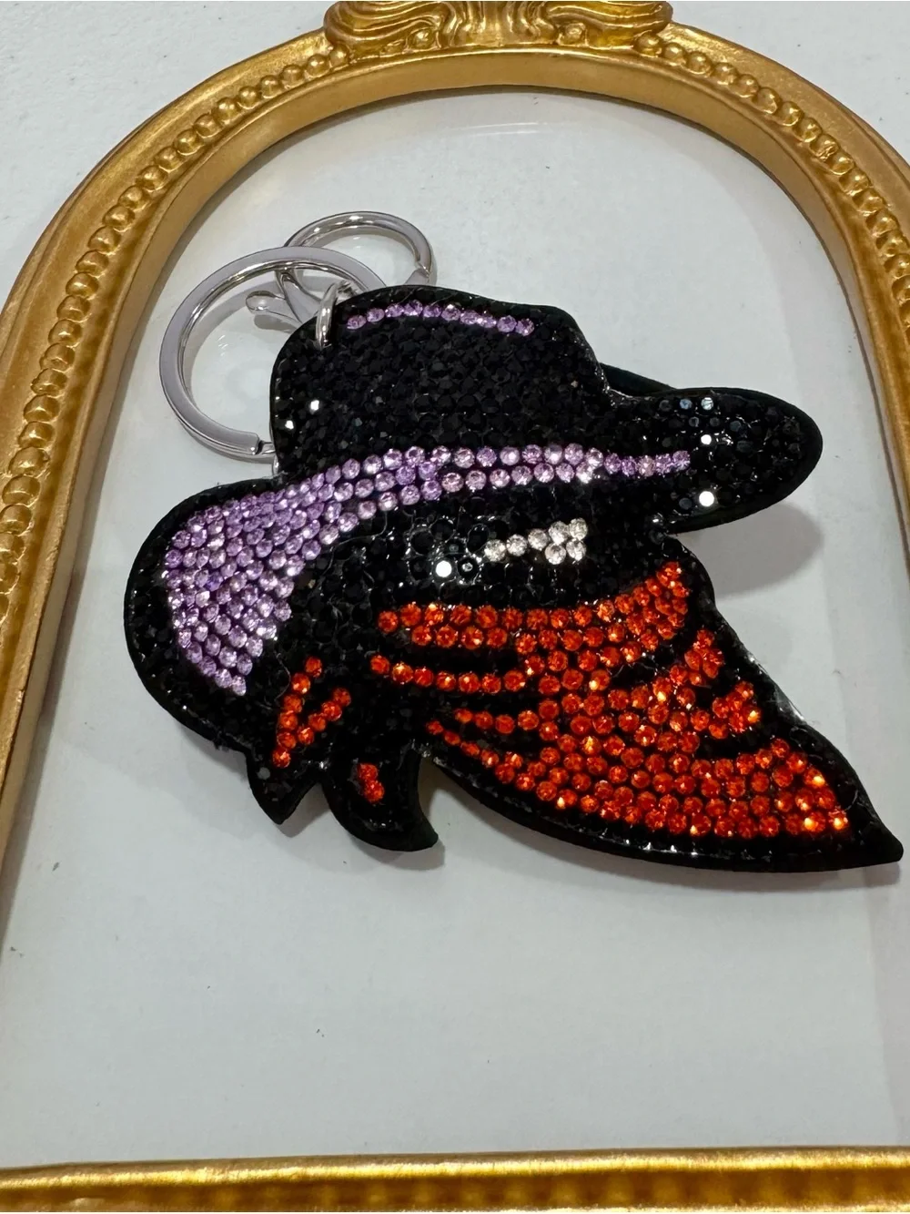 New Crystal Bandit Covered Up Face Keychain Bag Charm